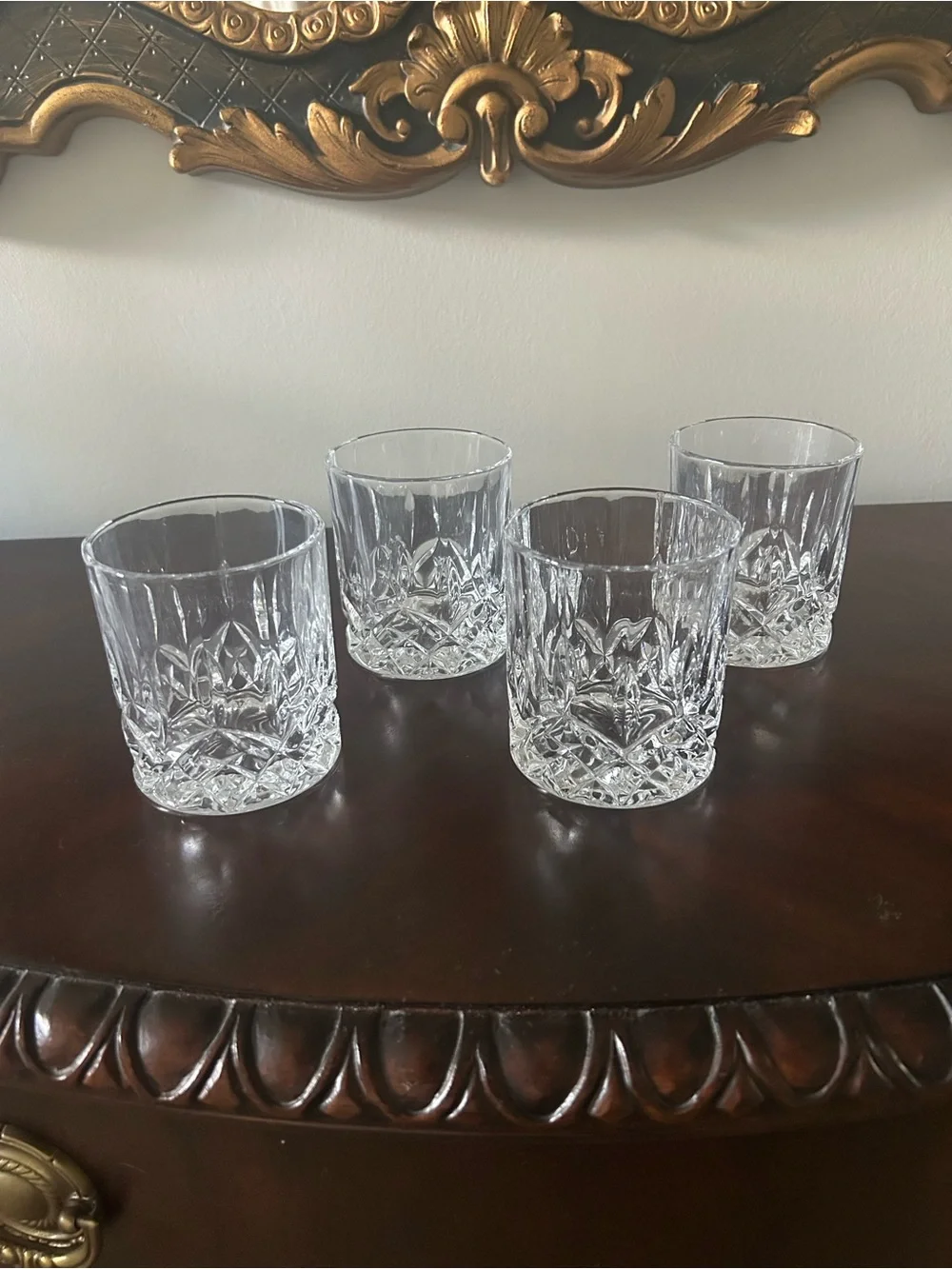 Crystal Whiskey Glass Drinkware - Qty 4